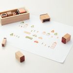 Town stamp set by Muji