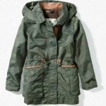 Parka coat with leather details by Zara Kids