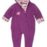 Green Baby organic pram suit - purple