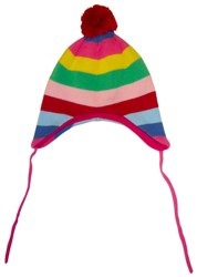 Knitted Hat Girly Stripe Toby Tiger
