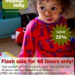 Yellow Lolly 48 Hour Flash Sale – 25% off!