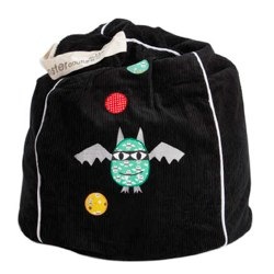 Black Bat Star Beanbag from Monster Couture