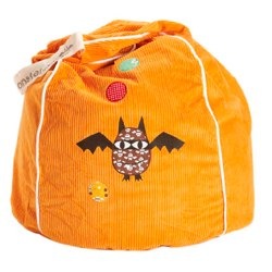 Orange Bat Star Beanbag from Monster Couture
