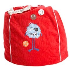 Red Captain Shaggy Beanbag from Monster Couture