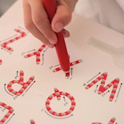 A to Z magnatab: uppercase letters by Kid o