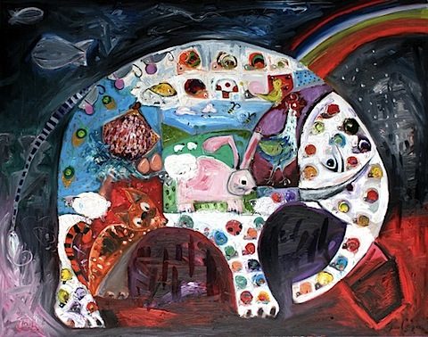 Elephant print by Dawn Crothers