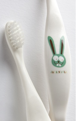 Jack N' Jill Bio Toothbrush (TM) Compostable & Biodegradable Handle BUNNY