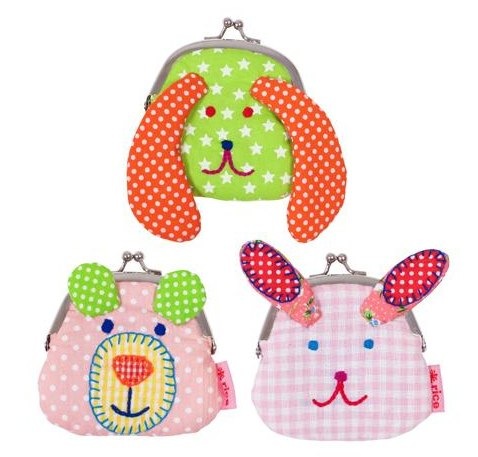 Rice kids mini purse - dog, mouse & rabbit