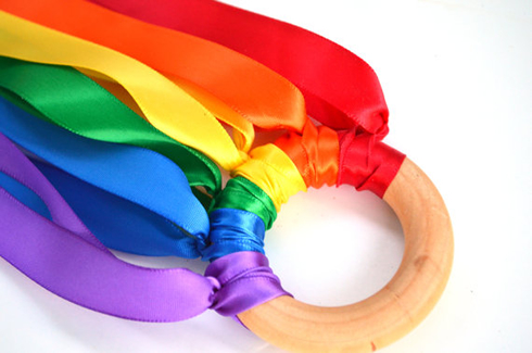 Rainbow Hand Kite