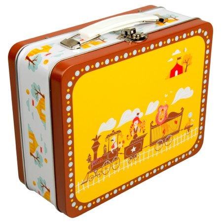 Blafre Design Tin Suitcase Circus Train