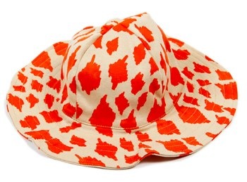 Orange Giraffe Sunhat by Mini Rodini
