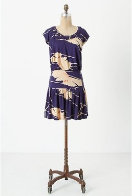 Scattered Stellata Dress, Navy
