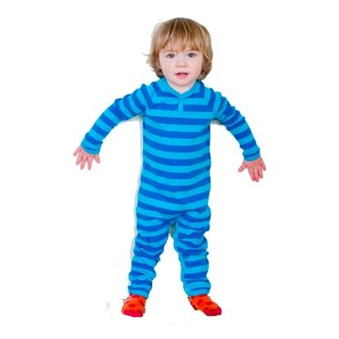 Katvig Ocean Striped Organic Bodysuit 