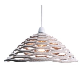 grey felt honeycomb lampshade The Modern Baby.co.uk