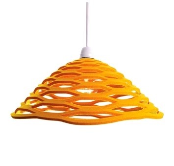 Yellow Honeycomb lampshade The Modern Baby 