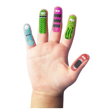 Finger Monster Tattoos 
