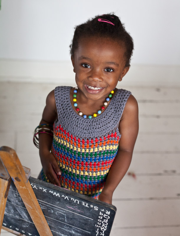 Crochet At Play by Kat Goldin - Nia in crochet top