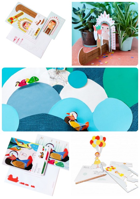 Kids On Roof Pop Up Cards