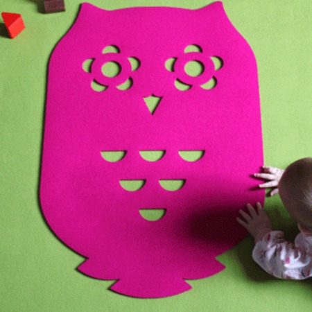 Felt Owl Rug featured on Bambino Goodies