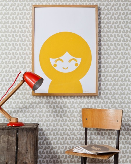 Yoko Screen Print in Yellow