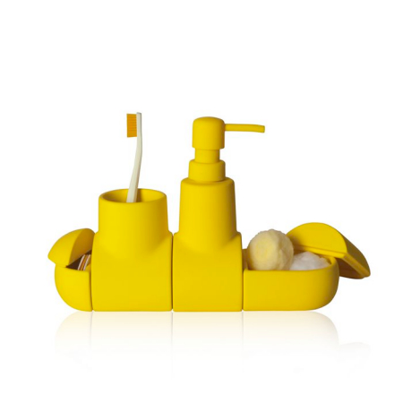 Submarino bathroom accessories set by Hector Serrano for Seletti