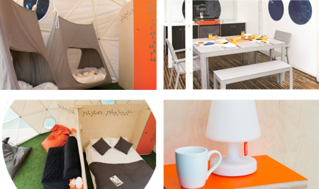 Interior and features Glisten Camping 'glamping' in the south of France 