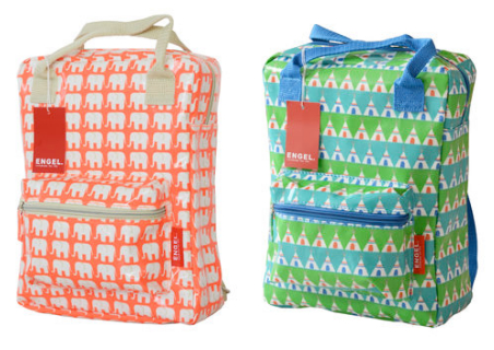 Engel apple and teepee backpacks/rucksacks at Life's A Party