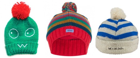 Modern winter hats for children
