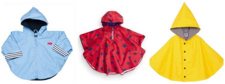 Cool rain capes - modern rain capes for kids