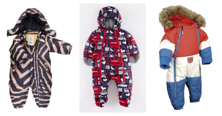 Snuggly snowsuits and cool pram suits