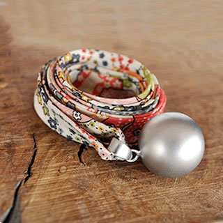 Liberty print bola necklaces from Blooming Lovely