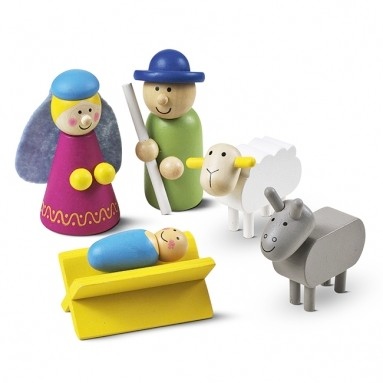 Tiger stores wooden nativity set