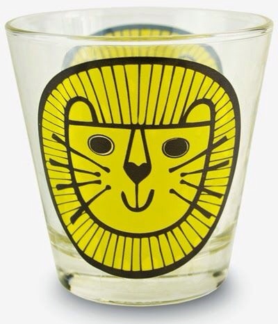 Jane Foster lion glass