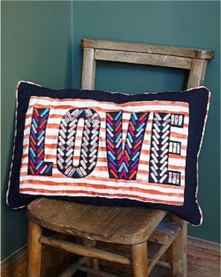 LOVE cushion at Plumo