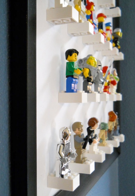 Framed Lego figure display