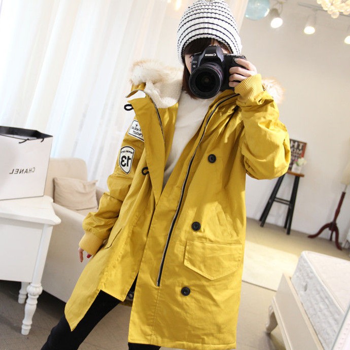 Yellow Maternity Coat