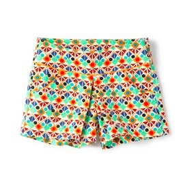 geometric print bermuda shorts