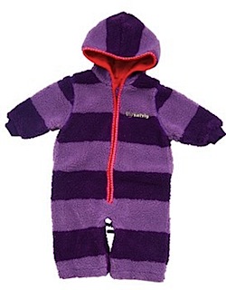 Katvig Grape Stripe Fleece Baby Suit / Stroller Bag 